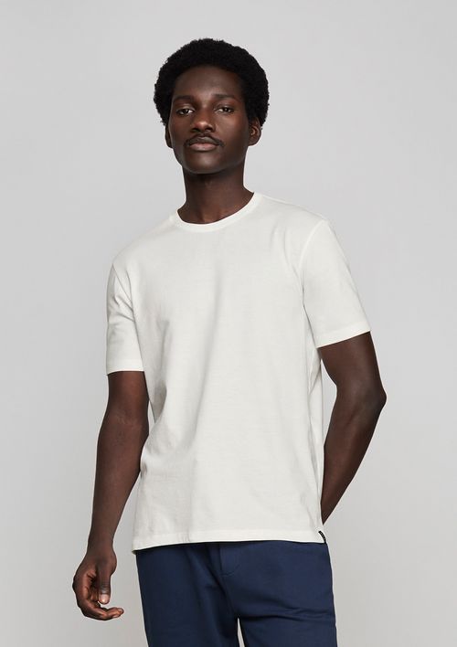 Camiseta Supima Masculina Slim Fit - Off White