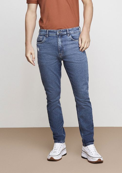 Calça Jeans Masculina Skinny E-co2 Denim - Azul