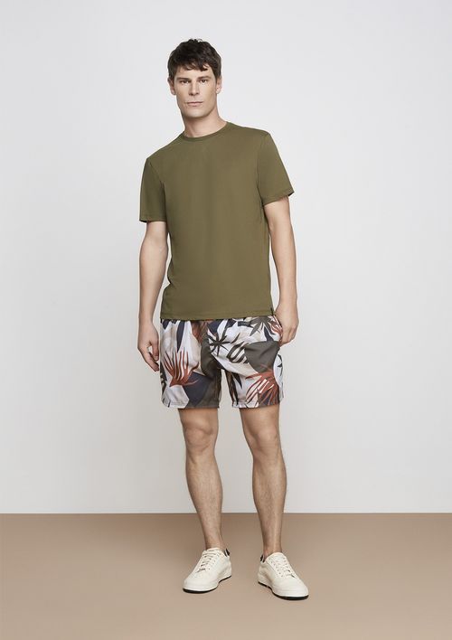 Shorts Masculino Estampado De Banho - Verde