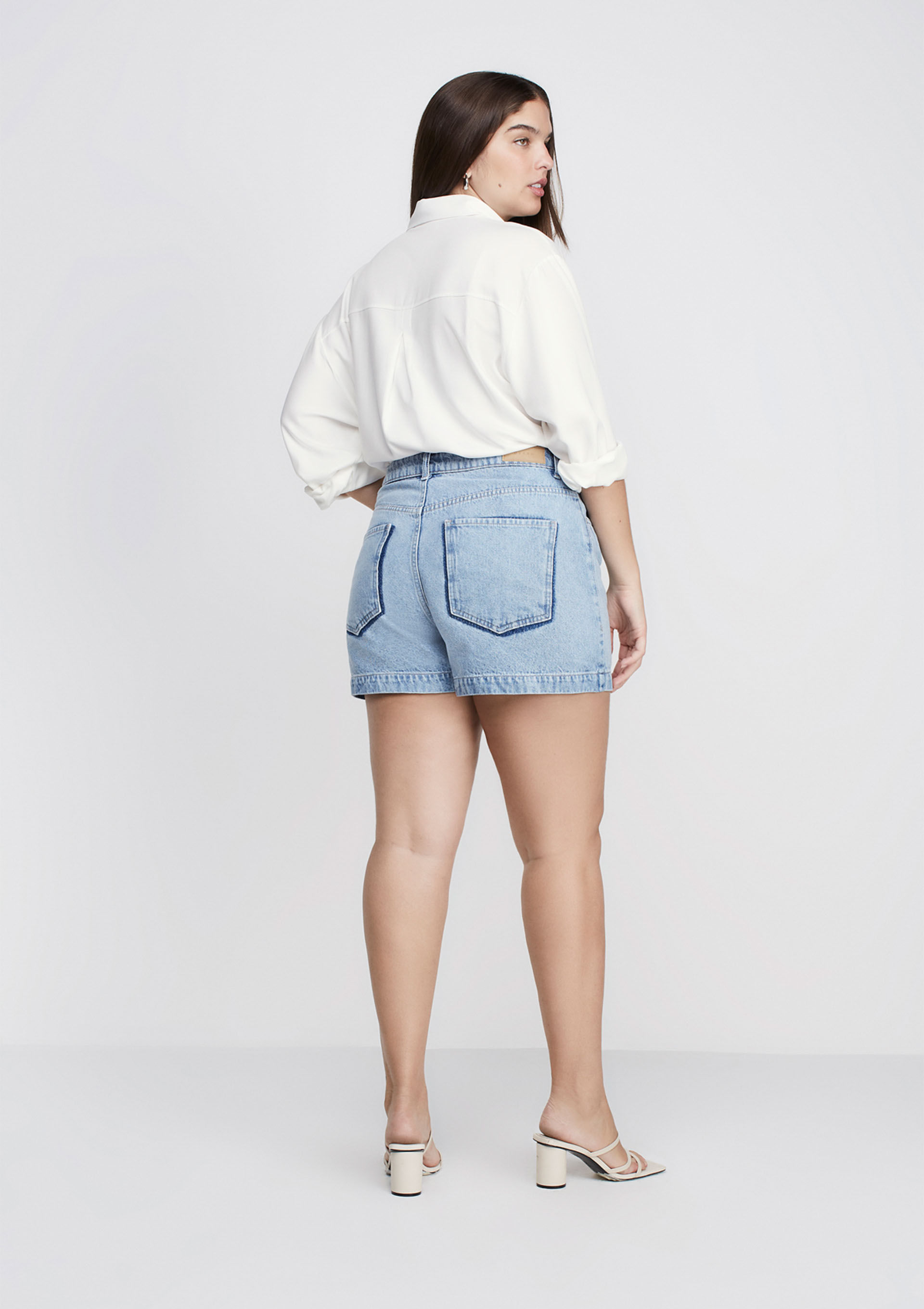93721 - short jeans curto cintura alta - 93721 - short jeans curto cintura  alta online - ON-LINE