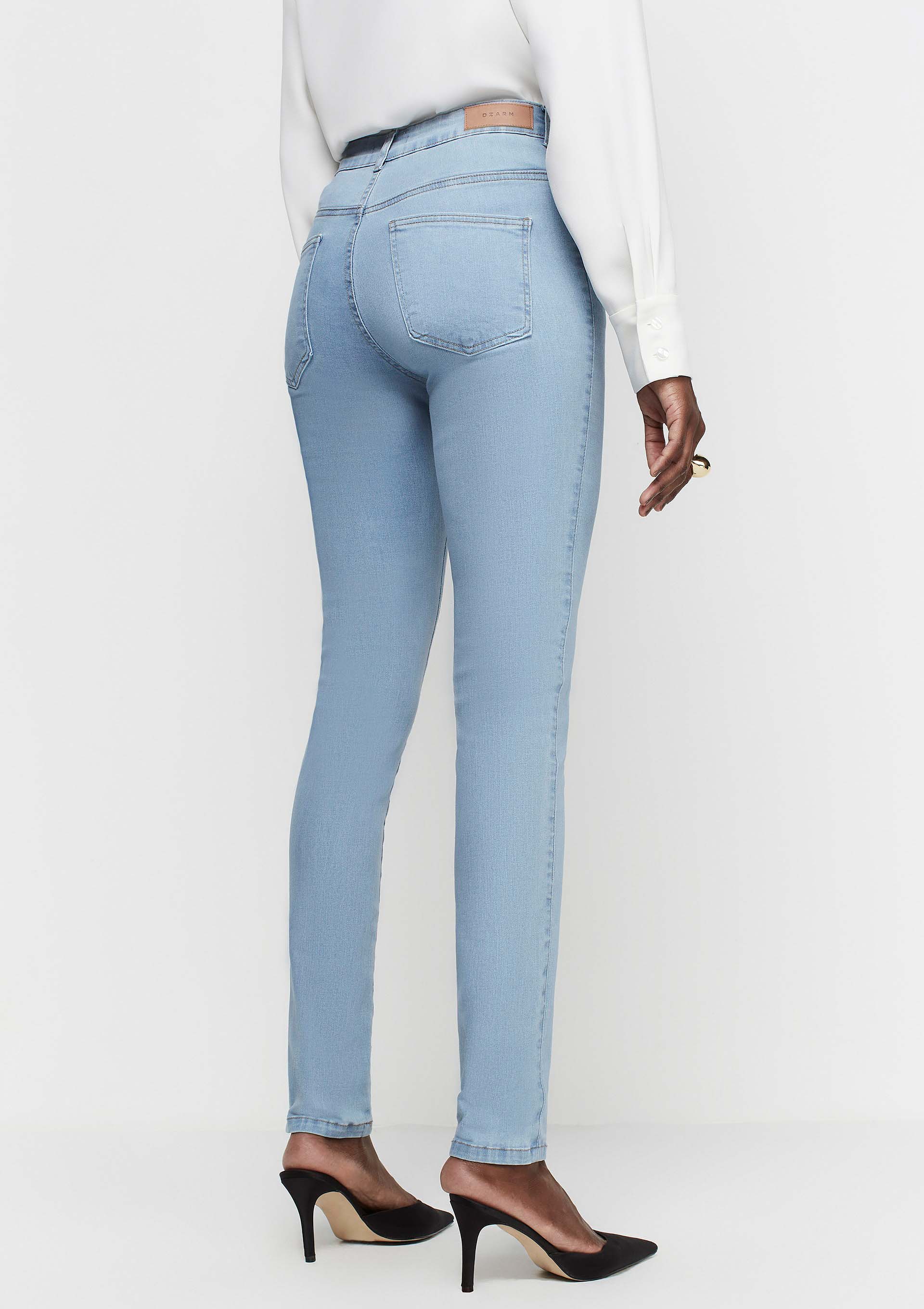 JEANS ZW SKINNY DE CINTURA MÉDIA - Azul