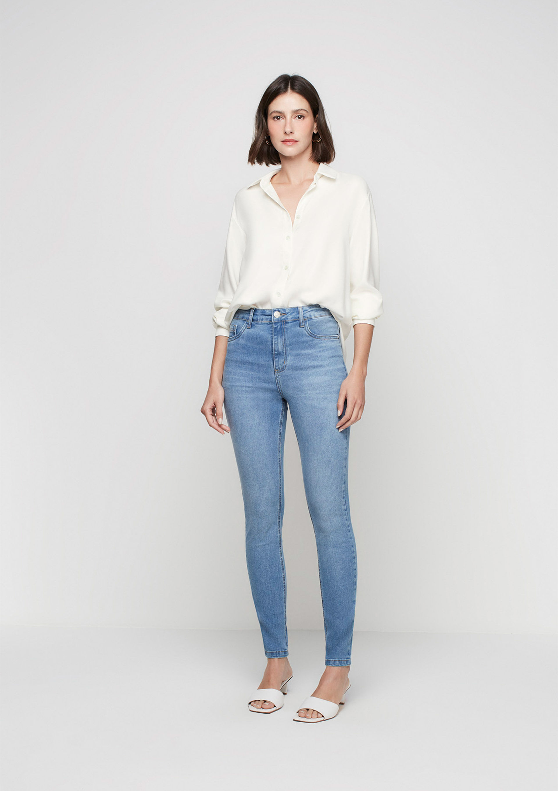 Calça Jeans Levis Skinny Slight Curve Style Azul - Compre Agora