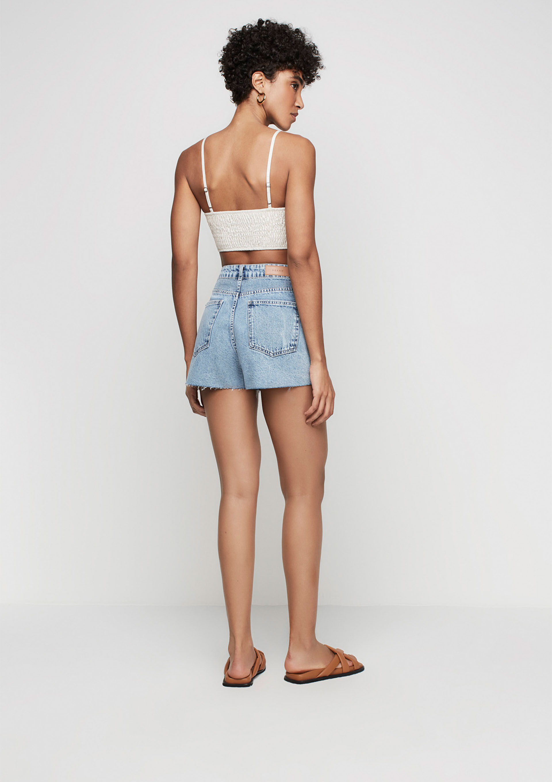 Dress & Go, Short Jeans Cintura Alta Elástico - DG15877