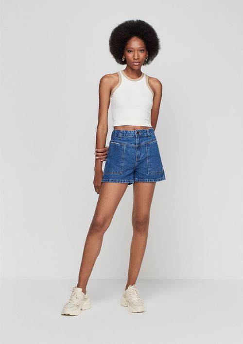 93721 - short jeans curto cintura alta - 93721 - short jeans curto cintura  alta online - ON-LINE